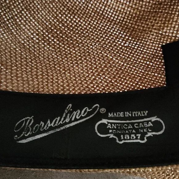 Vintage New Borsalino Fedora Hat Made in Italy
